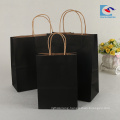 recycled single color craft paper shopping bags with twisted handle